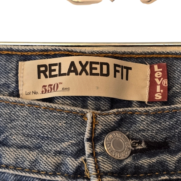 Levi's Men's Straight Fit Blue Jeans - Picture 2 of 6